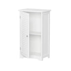 Freestanding Bathroom Linen Cabinet White