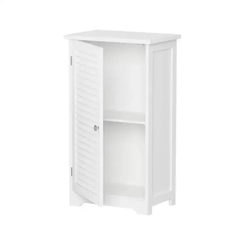 Freestanding Bathroom Linen Cabinet White