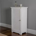 Freestanding Bathroom Linen Cabinet White