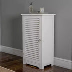 Freestanding Bathroom Linen Cabinet White