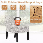FDW Dining Chair Accent Chair with Soft Fabric and Backrest for Living Room