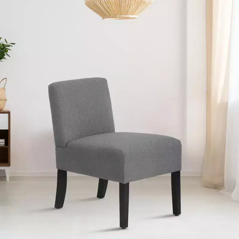 FDW Dining Chair Accent Chair with Soft Fabric and Backrest for Living Room