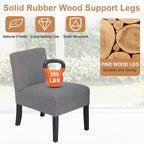 FDW Dining Chair Accent Chair with Soft Fabric and Backrest for Living Room