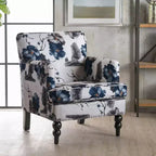 GDFStudio Eve Contemporary Fabric Upholstered Accent Club Chair with Nailhead Trim, Floral Print