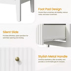Heynemo Fluted 3 or 5 Drawer Dresser  Tall Striped Chest with Silent Slides for Bedroom, Living Room, Hallway, Entryway