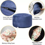 4FT Velvet Bean Bag Chair  Foam-Filled Round Lounger for Adults & Teens, Plush Soft Seating for Living Room, Dorm, or Lounge Areas