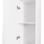 CLIHOME 2 Doors Freestanding Decorative Storage Cabinets with Adjustable Shelves