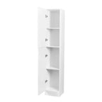 CLIHOME 2 Doors Freestanding Decorative Storage Cabinets with Adjustable Shelves