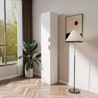 CLIHOME 2 Doors Freestanding Decorative Storage Cabinets with Adjustable Shelves