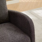 Okak Rocking Accent Chair Living Room Chair with High Back Glider and Side Pocket Retractable Footrest Armchair for Bedroom Nursery