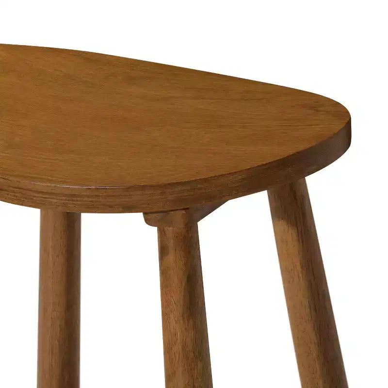 Maven Lane Luna Backless Wooden Kitchen Bar Stool 30