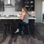Maven Lane Luna Backless Wooden Kitchen Bar Stool 30