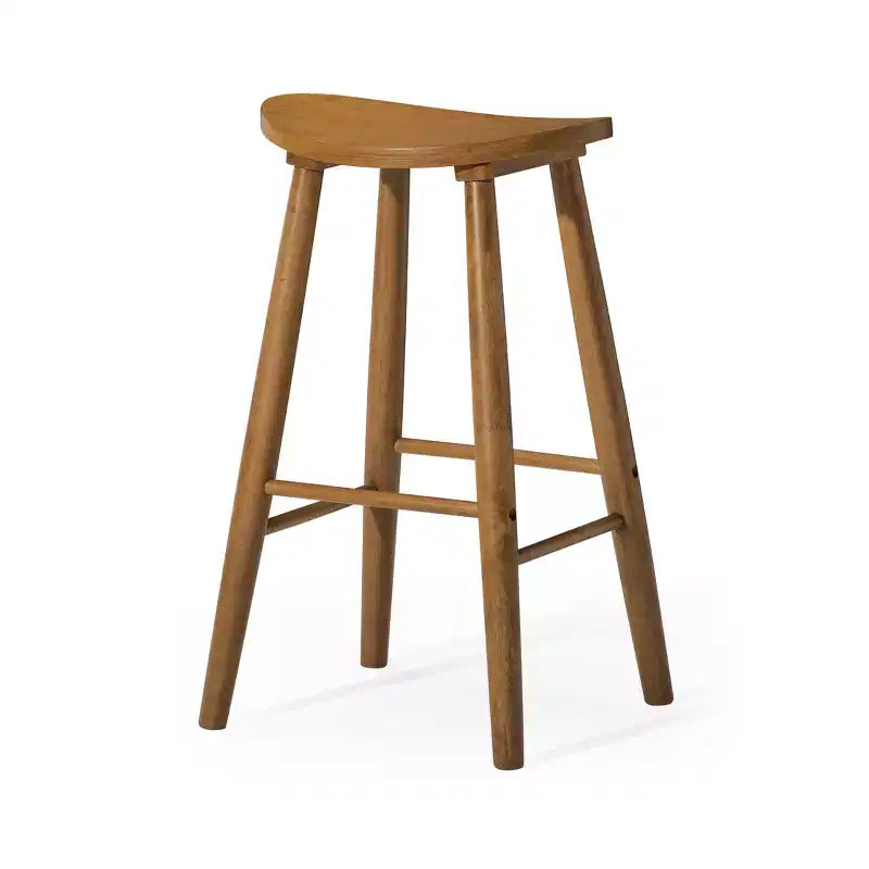 Backless Wooden Kitchen Bar Stool 30"
