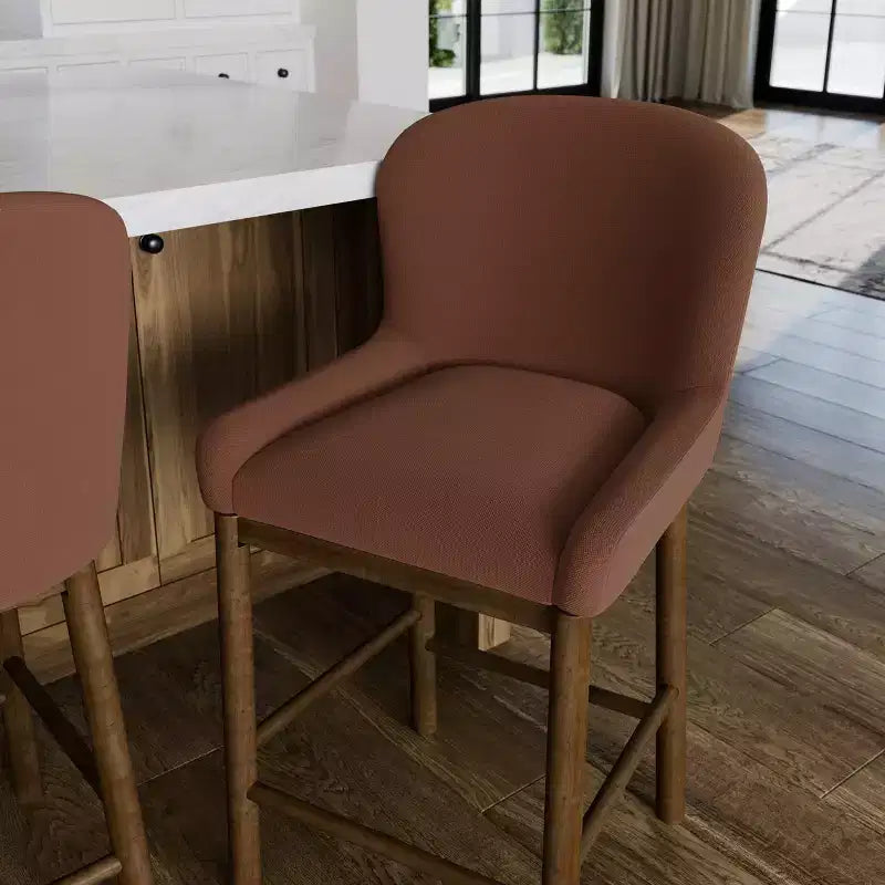 Maven Lane Gia Counter Stool with Fabric Upholstery 26