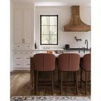 Maven Lane Gia Counter Stool with Fabric Upholstery 26