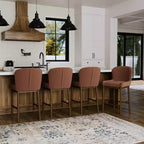 Maven Lane Gia Counter Stool with Fabric Upholstery 26