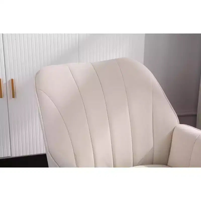 Okak Modern Velvet Accent Chair Living Room Chair with Upholstered Mid-Century Stylish Armchair with Golden Wood Legs for Reading Room Bedroom