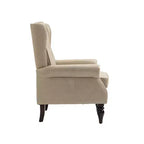Accent Chair for Bedroom, Modern Wood Frame Armchair with Sturdy Wood Legs for Living Room