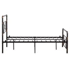 Twin Size Modern Water Pipe Iron Bed Frame with Cross Design