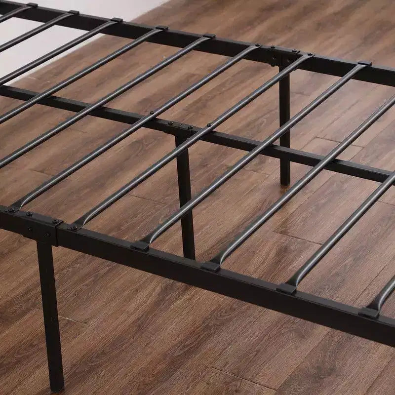 Twin Size Modern Water Pipe Iron Bed Frame with Cross Design