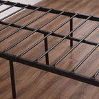 Twin Size Modern Water Pipe Iron Bed Frame with Cross Design