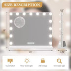 Vanity Mirror with Adjustable Light Modes, Touch Control