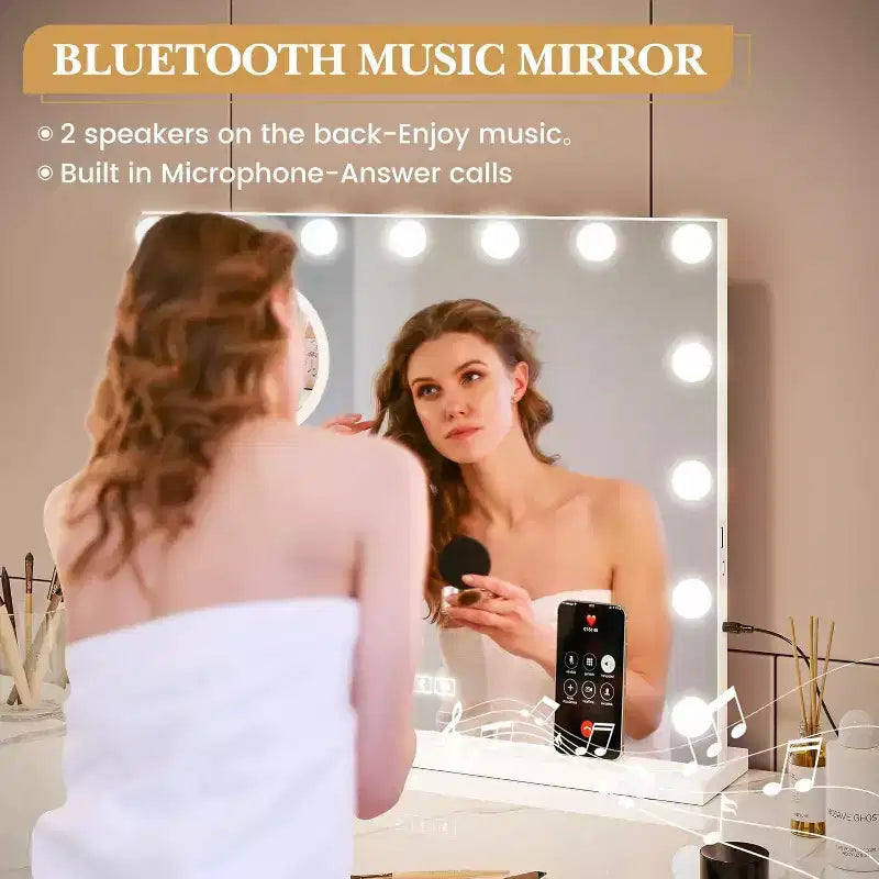 Vanity Mirror with Adjustable Light Modes, Touch Control
