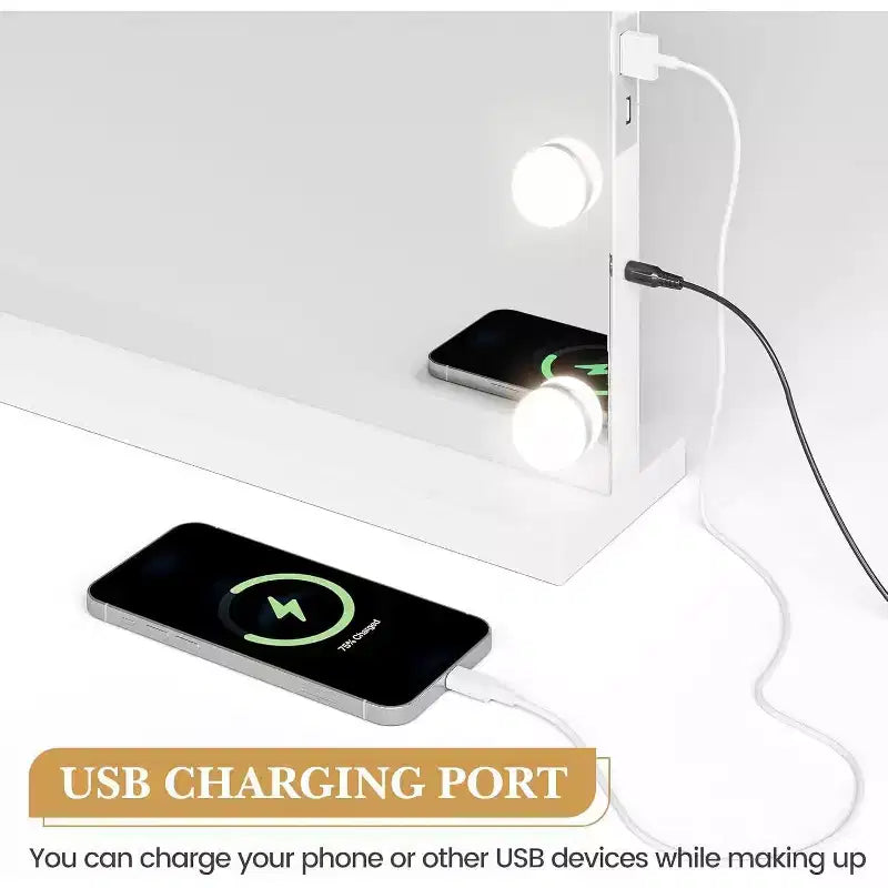 Vanity Mirror with Adjustable Light Modes, Touch Control
