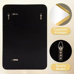71x31 Rectangle Full-Body Mirror, Black Alloy Aluminium Full Length Mirror, Vanity Mirror for Bathroom, Bedroom Entryway, Living/Dressing Room