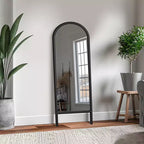 71x31 Rectangle Full-Body Mirror, Black Alloy Aluminium Full Length Mirror, Vanity Mirror for Bathroom, Bedroom Entryway, Living/Dressing Room