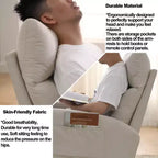 Boucle Rocking Chair - Plush Glider with Side Pockets & High Back