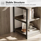Farmhouse TV Stand for 75/80 inches TVs, Entertainment Center with Storage Cabinet and Mesh Doors, Industrial Media Console Cabinet Table