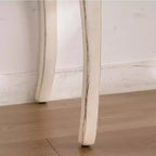 French Country Console Table with Carved Details and Curved Legs