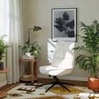 Swivel Accent Chair for Small Spaces, Upholstered, Beige