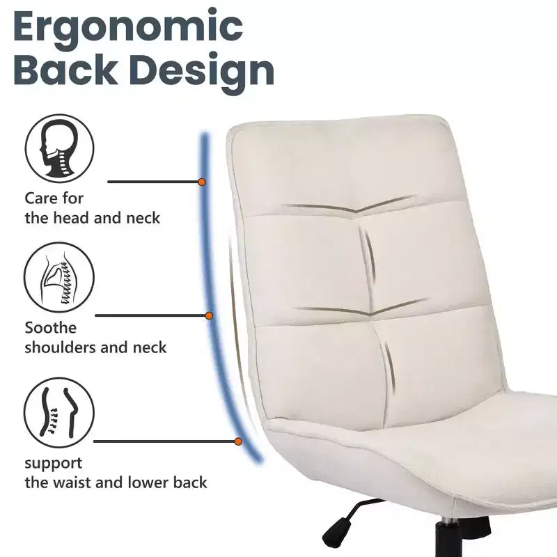 Swivel Accent Chair for Small Spaces, Upholstered, Beige