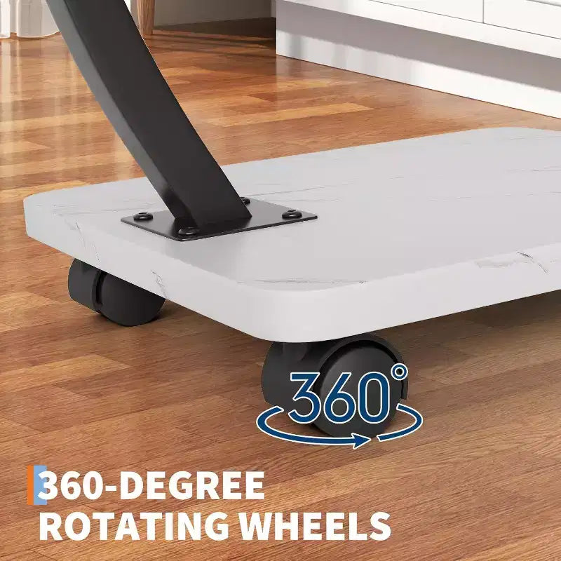 C Table End Table Adjustable Height, 360Swivel TV Tray Table, Couch Tables That slide under, C Shaped Side Tables for Sofa, Bed, Chair