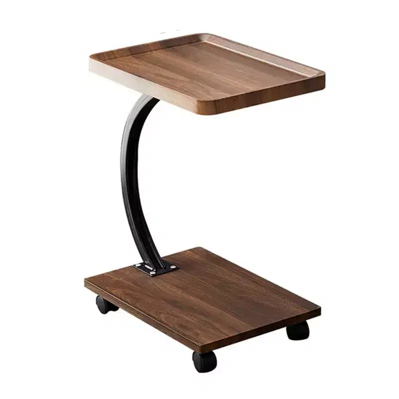 C Table End Table Adjustable Height, 360Swivel TV Tray Table, Couch Tables That slide under, C Shaped Side Tables for Sofa, Bed, Chair