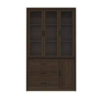 Modern Kitchen Hutch with Glass Doors, Multi-Drawer Kitchen Organizer, Kitchen Pantry with Storage, Easy Assembly