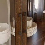 Modern Kitchen Hutch with Glass Doors, Multi-Drawer Kitchen Organizer, Kitchen Pantry with Storage, Easy Assembly