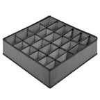 Drawer Organizer Clothes, 24 Cell Dresser Organizer Bins Divider for Socks Underwear Organizers, Baby Nursery Closet Organizer & Storage, Gray