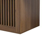 Extendable TV Stand Cat Furniture TV Media Console Cat House Litter Box Enclosure with Cat Scratcher, Walnut