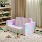 1-Piece Full Sponge Kids Double Folding Sofa Bed