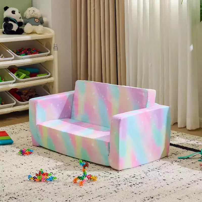 1-Piece Full Sponge Kids Double Folding Sofa Bed