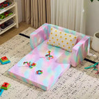 1-Piece Full Sponge Kids Double Folding Sofa Bed