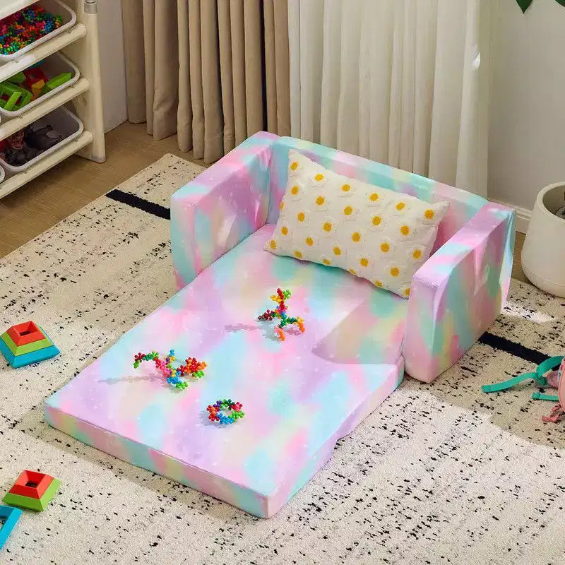 1-Piece Full Sponge Kids Double Folding Sofa Bed