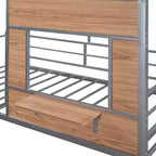 Metal House Loft Bed for Kids, Twin Size Loft Bed Frame with Roof & Window