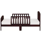 Toddler Bed, Solid Wood with Safety Rails, Easy Assembly