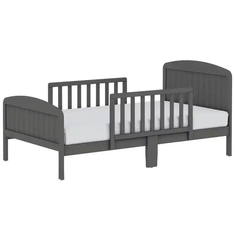 Toddler Bed, Solid Wood with Safety Rails, Easy Assembly