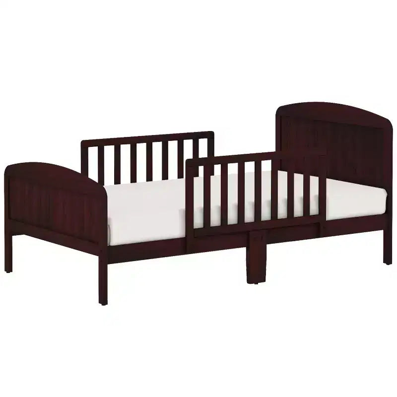 Toddler Bed, Solid Wood with Safety Rails, Easy Assembly