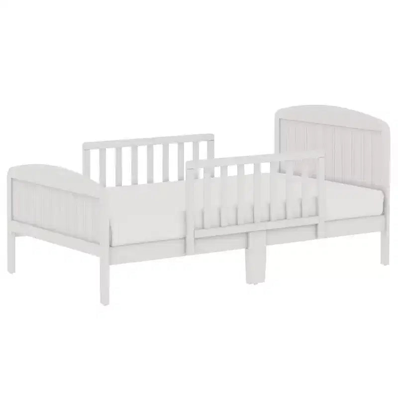 Toddler Bed, Solid Wood with Safety Rails, Easy Assembly